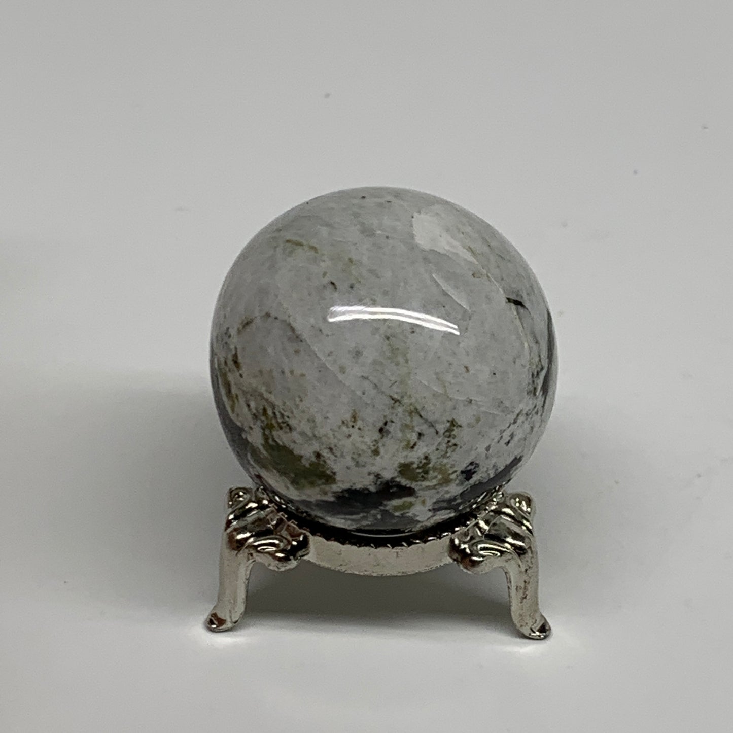 99.9g, 1.6"(40mm), Natural Rainbow Moonstone Sphere Ball Gemstone, B34406