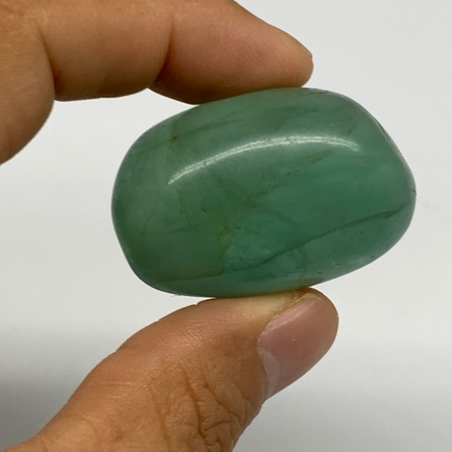 145.6g, 1.5"-1.6", 3pcs, Multi Color Fluorite Crystal Tumbled Stones, B28749