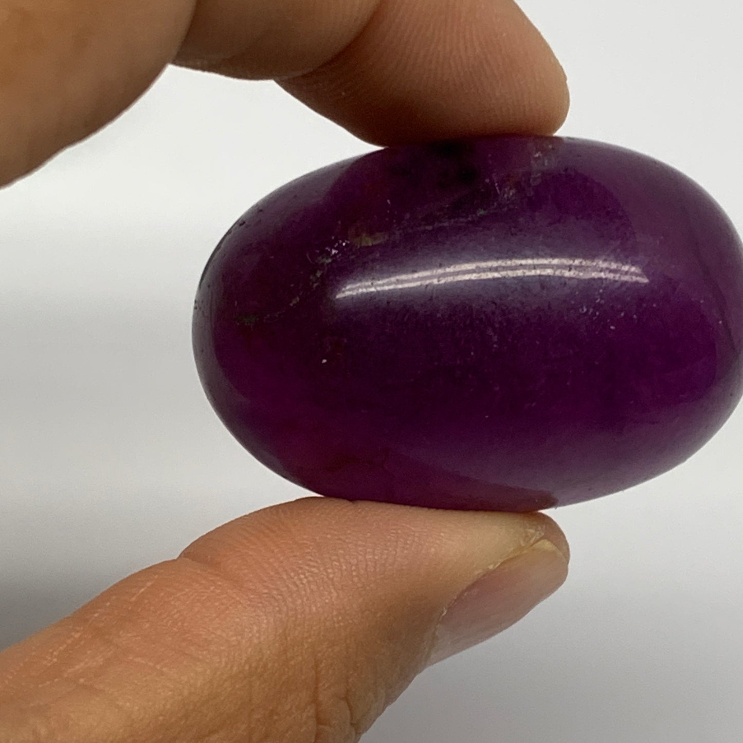 145.6g, 1.5"-1.6", 3pcs, Multi Color Fluorite Crystal Tumbled Stones, B28749