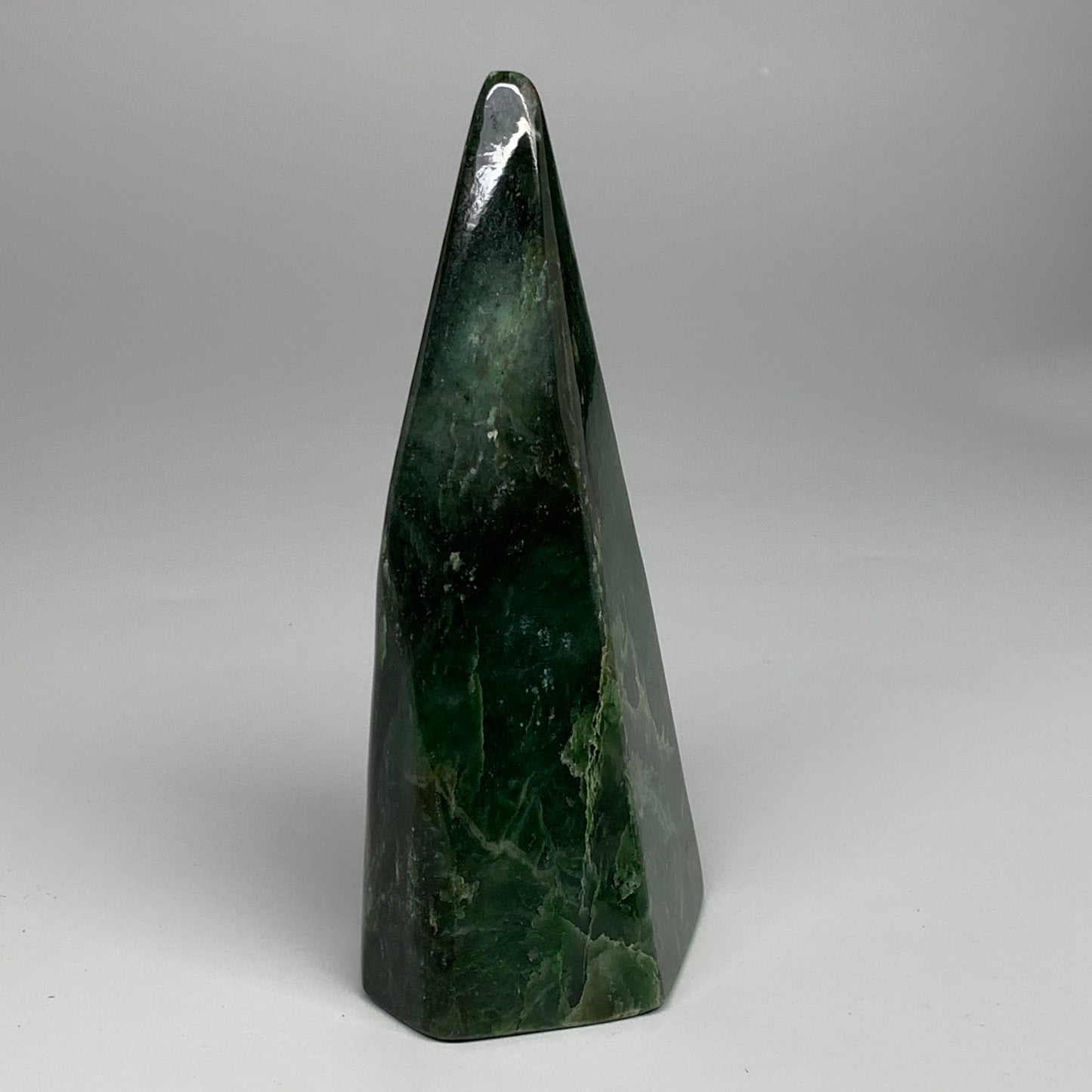 3.9 lbs, 8.7"x3"x3.4", Nephrite Jade Freeform Polished @Afghanistan, B30227