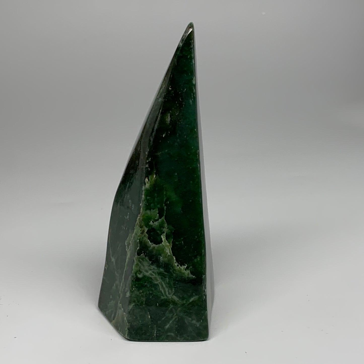 3.9 lbs, 8.7"x3"x3.4", Nephrite Jade Freeform Polished @Afghanistan, B30227