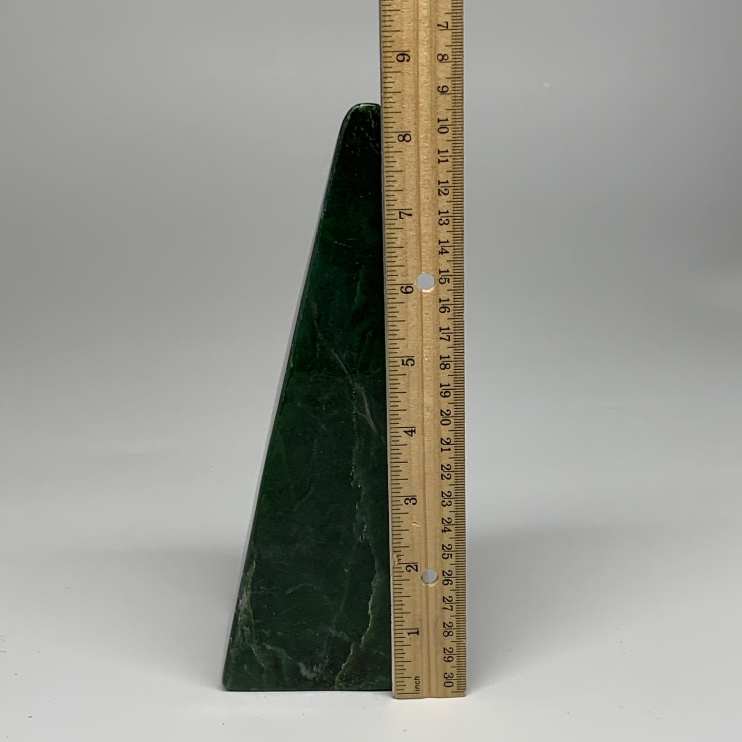 3.9 lbs, 8.7"x3"x3.4", Nephrite Jade Freeform Polished @Afghanistan, B30227