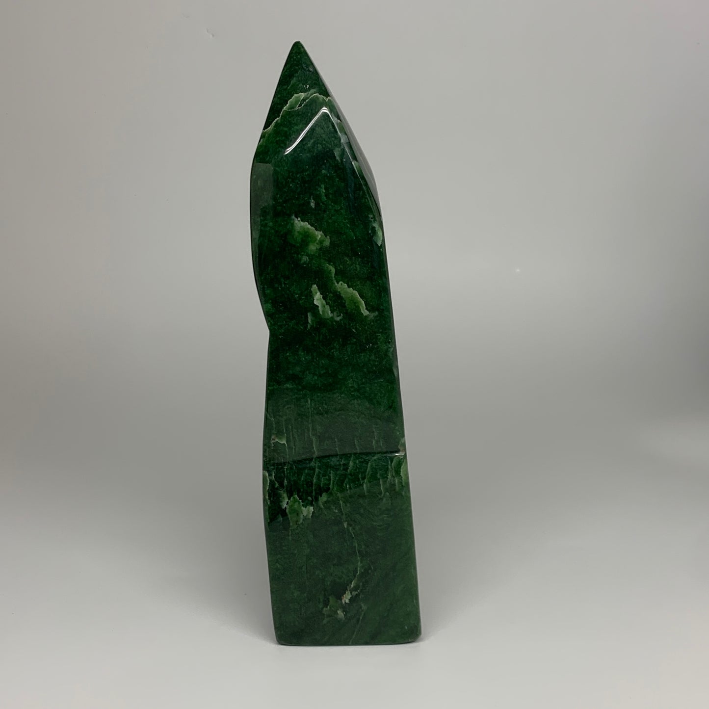 8.24 lbs, 12.4"x3.1"x3.4", Nephrite Jade Freeform Polished @Afghanistan, B30230