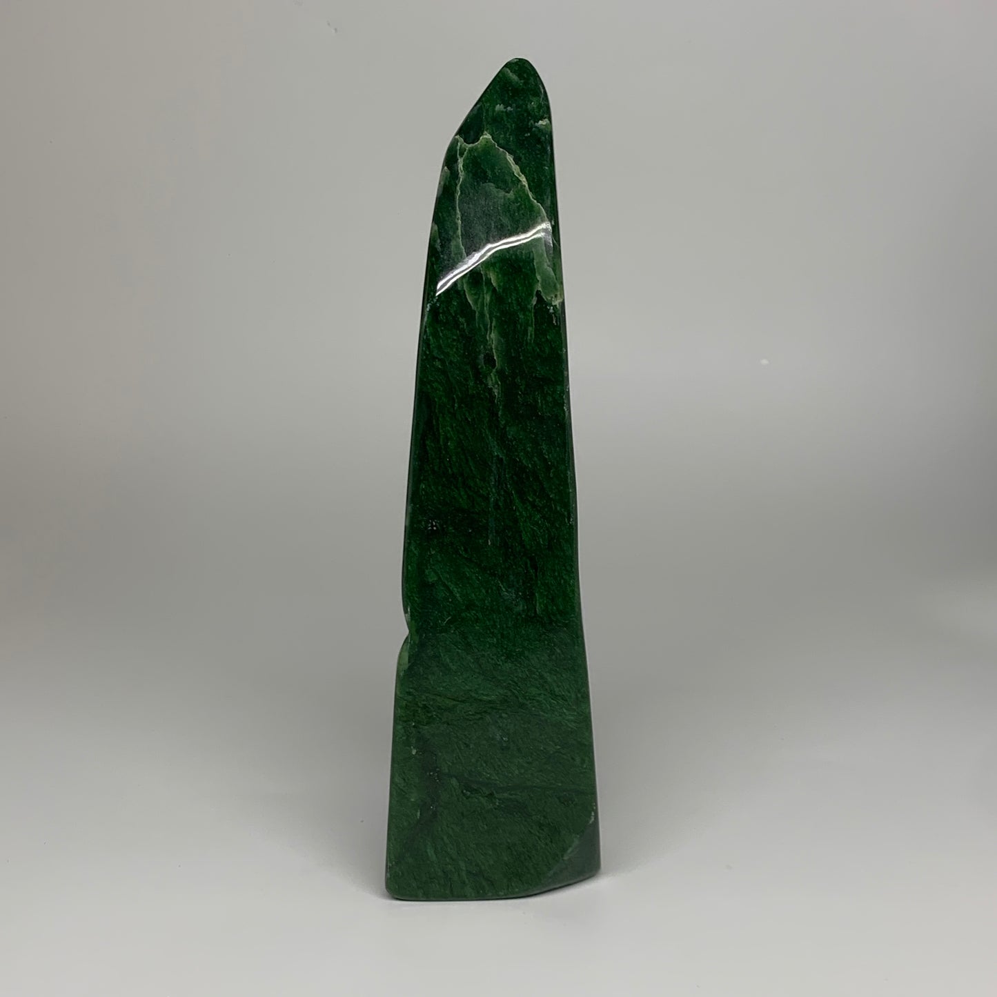 8.24 lbs, 12.4"x3.1"x3.4", Nephrite Jade Freeform Polished @Afghanistan, B30230