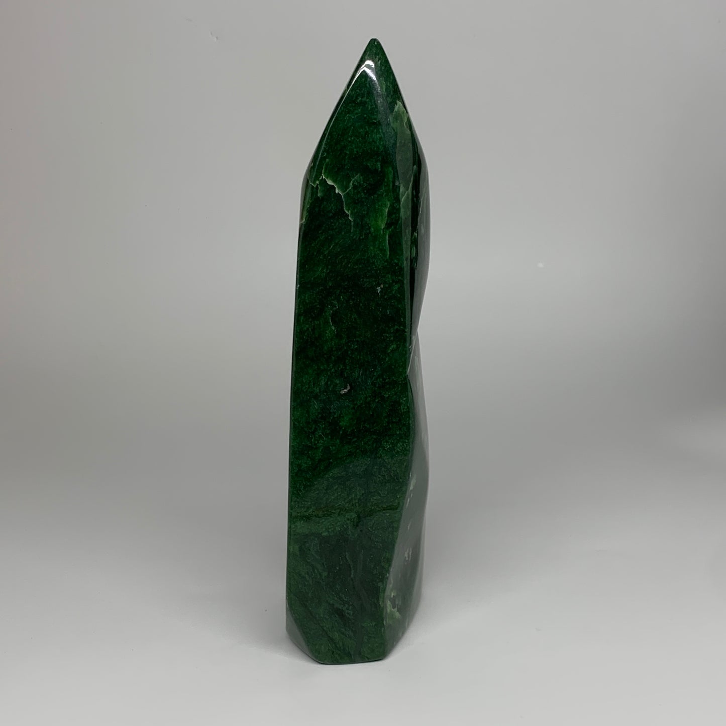 8.24 lbs, 12.4"x3.1"x3.4", Nephrite Jade Freeform Polished @Afghanistan, B30230