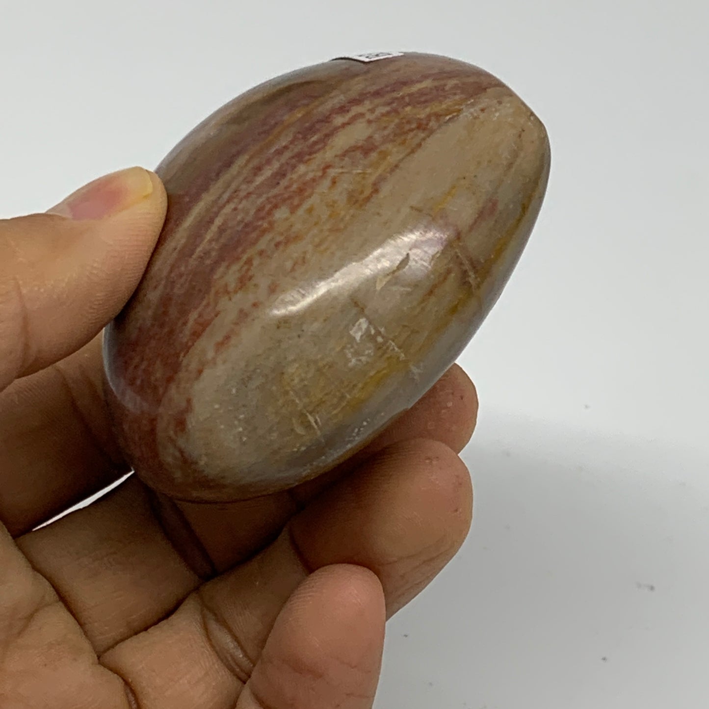 0.37 lbs, 2.3"x2.7"x1.3", Natural Petrified Wood Heart Polished Crystal, B37425