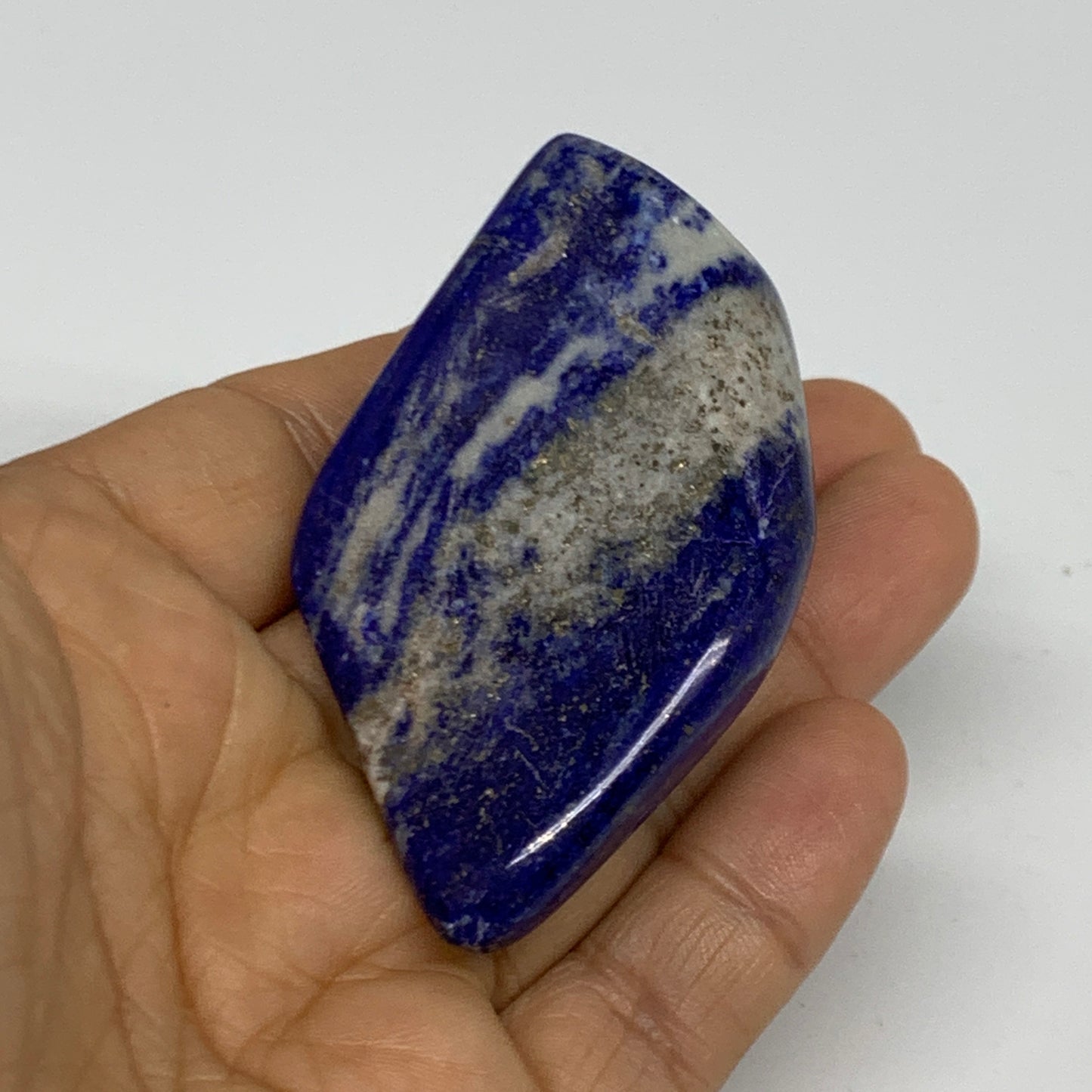 86.6g, 2.5"x1.6"x1.1",  Natural Freeform Lapis Lazuli from Afghanistan, B33086