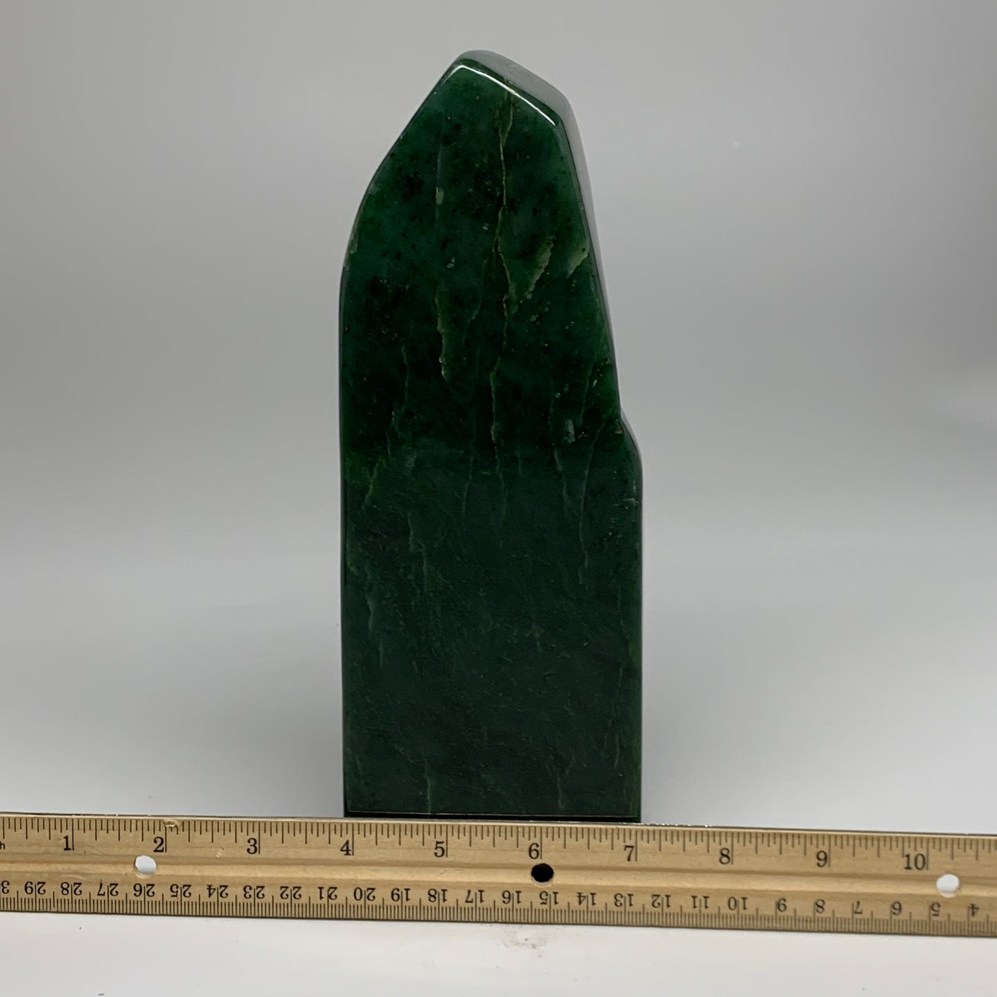 4.4 lbs, 8.8"x3.2"x1.9", Nephrite Jade Freeform Polished @Afghanistan, B30231