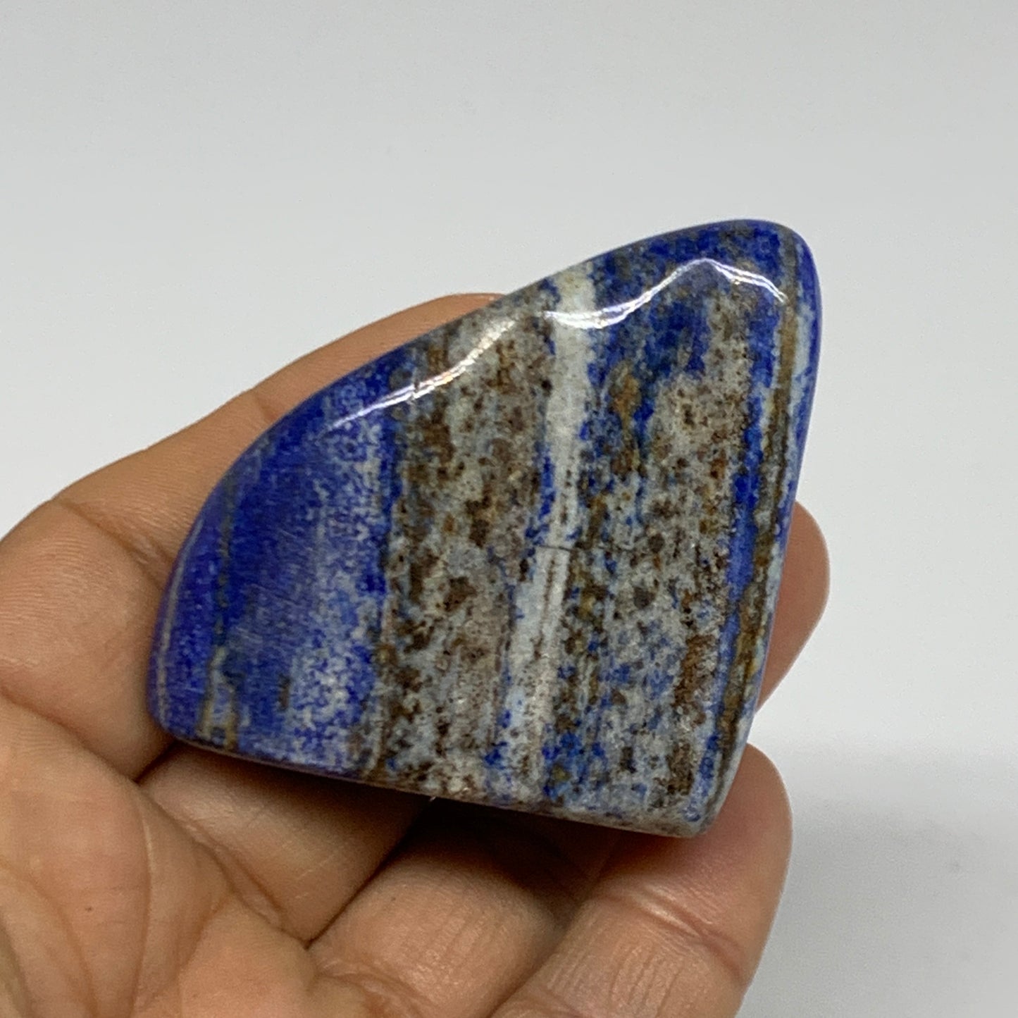 82.2g, 1.9"x1.8"x1",  Natural Freeform Lapis Lazuli from Afghanistan, B33087