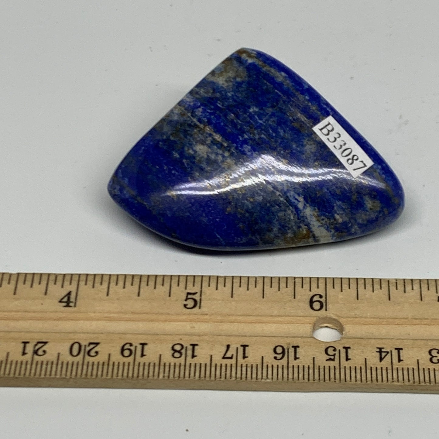 82.2g, 1.9"x1.8"x1",  Natural Freeform Lapis Lazuli from Afghanistan, B33087