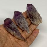 107.9g, 2.3" - 2.7", 3pcs, Amethyst Point Polished Rough lower part, B32396