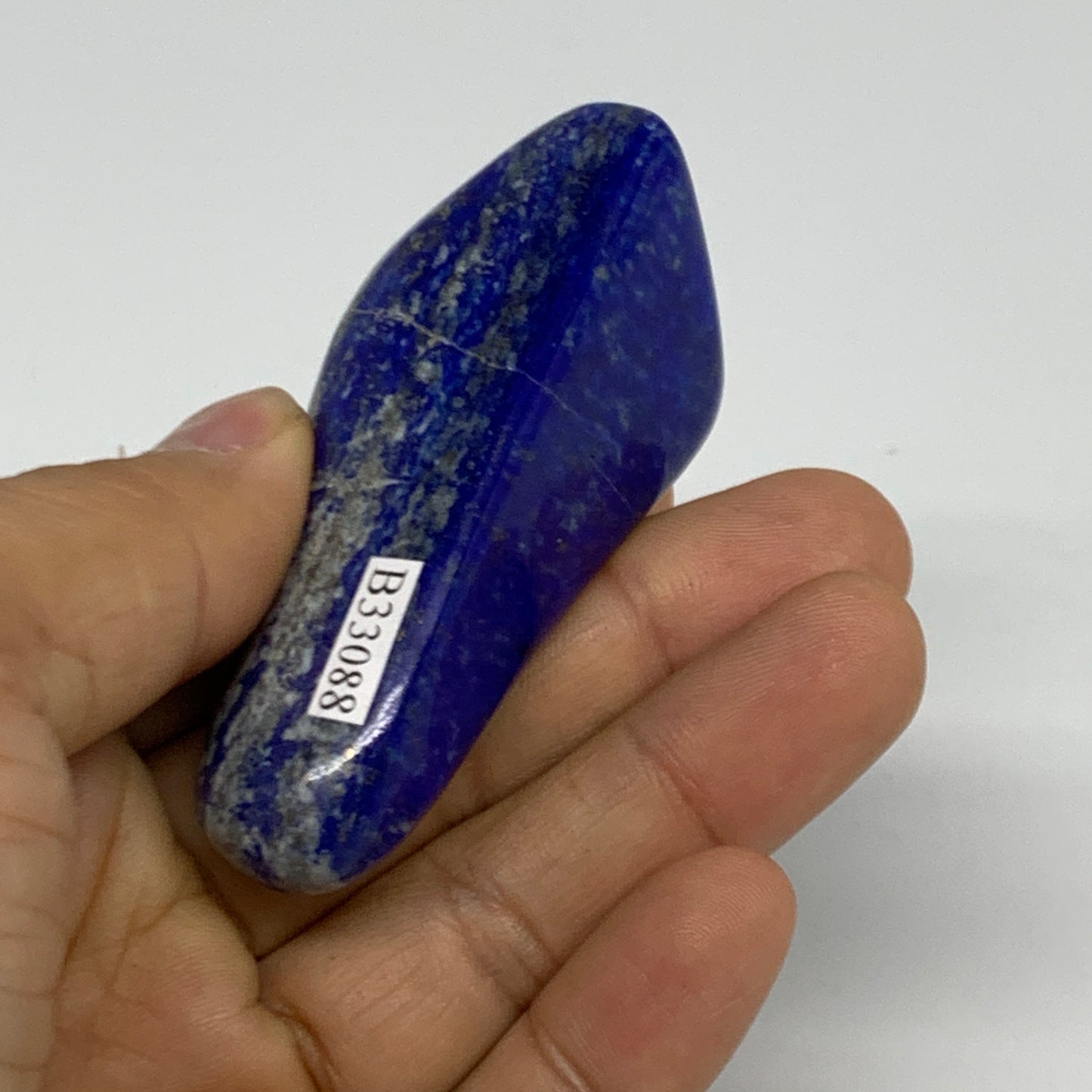 83.3g, 2.5"x1.2"x1.1",  Natural Freeform Lapis Lazuli from Afghanistan, B33088