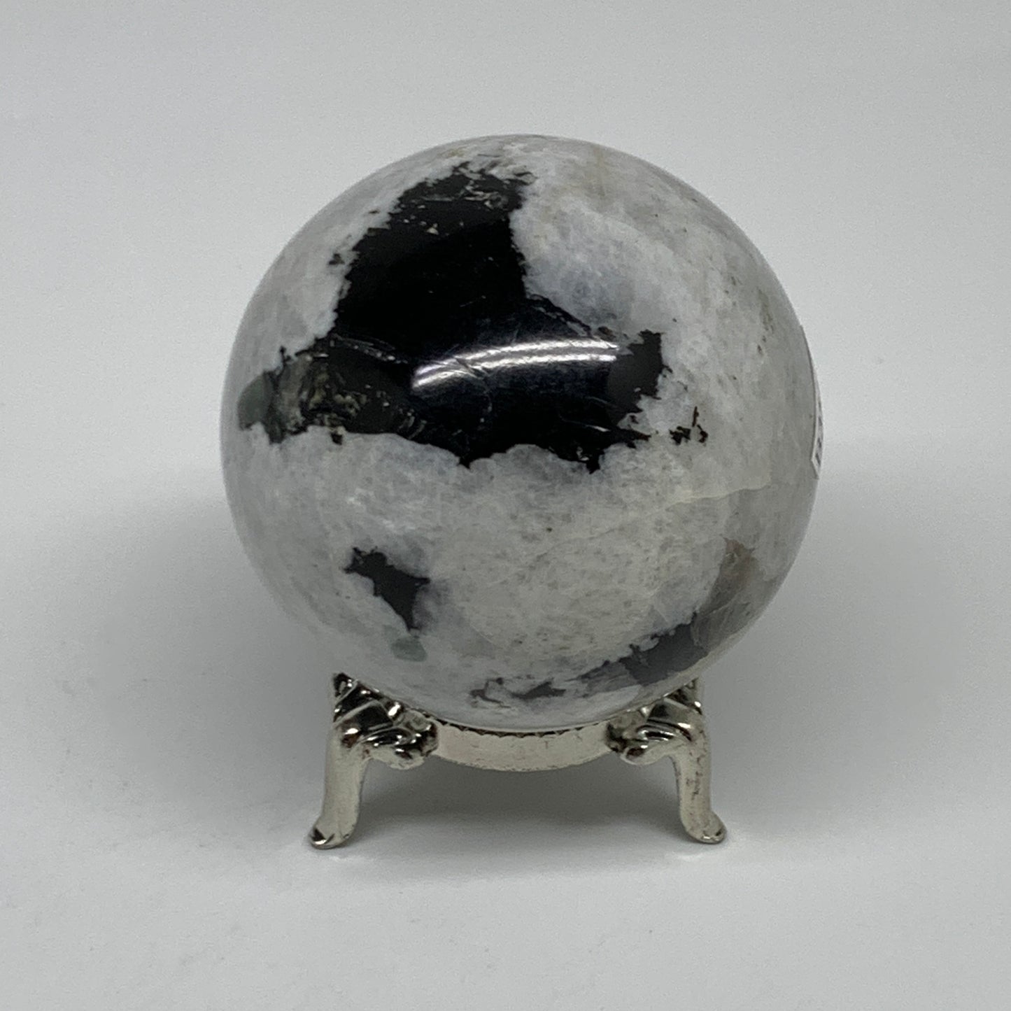 253.1g, 2.2"(56mm), Natural Rainbow Moonstone Sphere Ball Gemstone, B35195