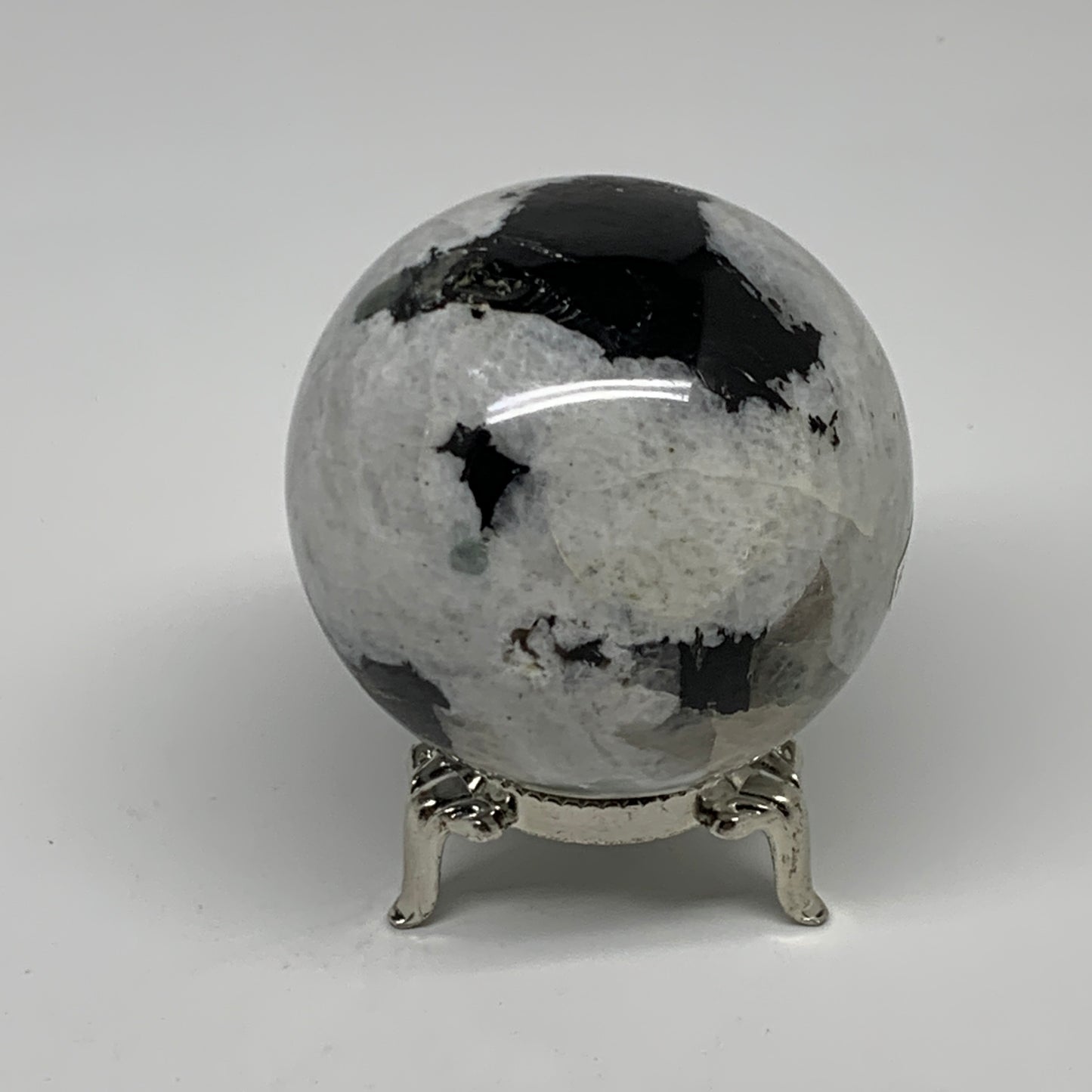 253.1g, 2.2"(56mm), Natural Rainbow Moonstone Sphere Ball Gemstone, B35195