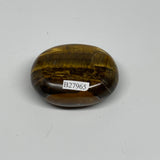 95.4g, 2.1"x1.8"x0.9", Natural Tiger's Eye Palm-Stone Gemstone @India, B27965