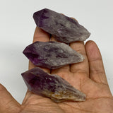 100g, 2.3" - 2.3", 3pcs, Amethyst Point Polished Rough lower part, B32398