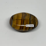 81.7g, 2.2"x1.7"x0.8", Natural Tiger's Eye Palm-Stone Gemstone @India, B27966