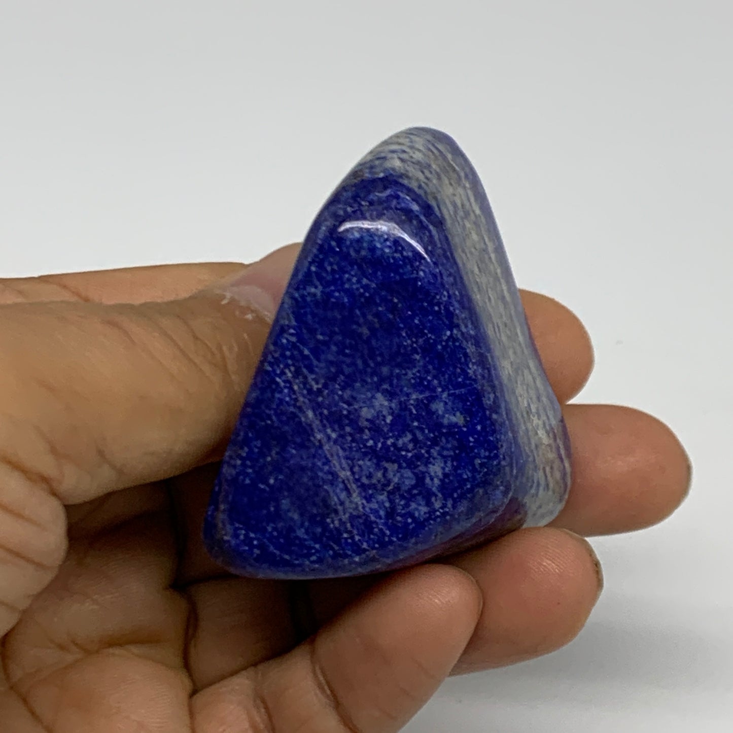 91.1g, 1.9"x1.9"x1.2",  Natural Freeform Lapis Lazuli from Afghanistan, B33091
