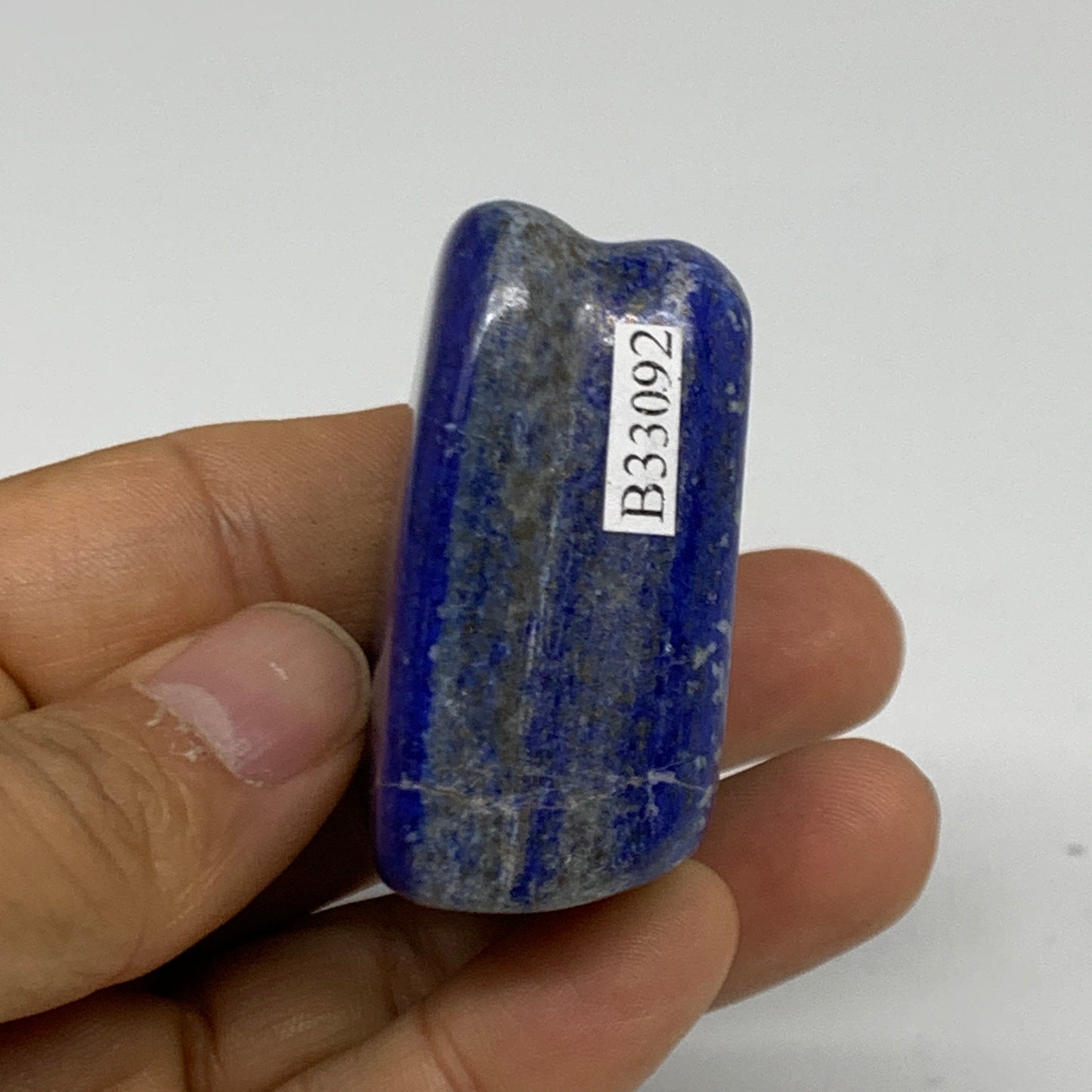 96g, 1.8"x1.6"x0.9",  Natural Freeform Lapis Lazuli from Afghanistan, B33092