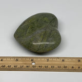 0.79 lbs, 3.2"x3.5"x1.5", Natural Untreated Green Quartz Crystal Heart Reiki, B3