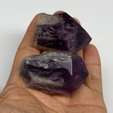 112.4g, 1.8" - 2", 2pcs, Amethyst Point Polished Rough lower part, B32403