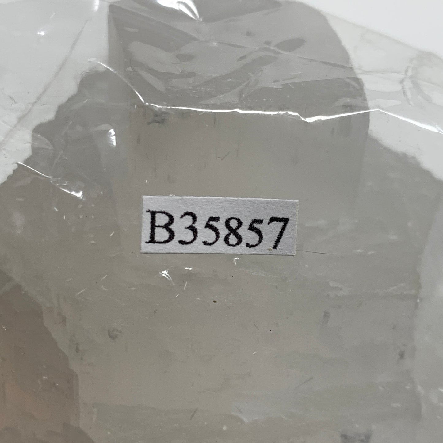 2.1 lbs, 6"x3.1", Raw Rough Selenite (Satin Spar) Lamp Tower, 6ft Chord, B35857