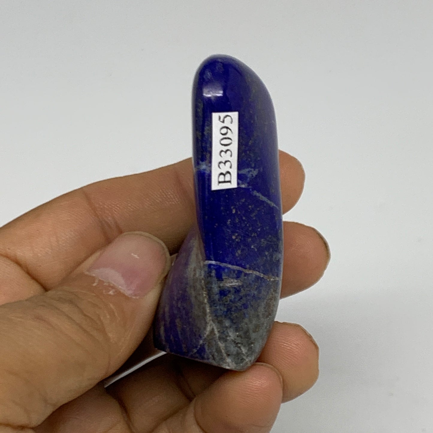 78.4g, 2.3"x1.9"x0.8",  Natural Freeform Lapis Lazuli from Afghanistan, B33095