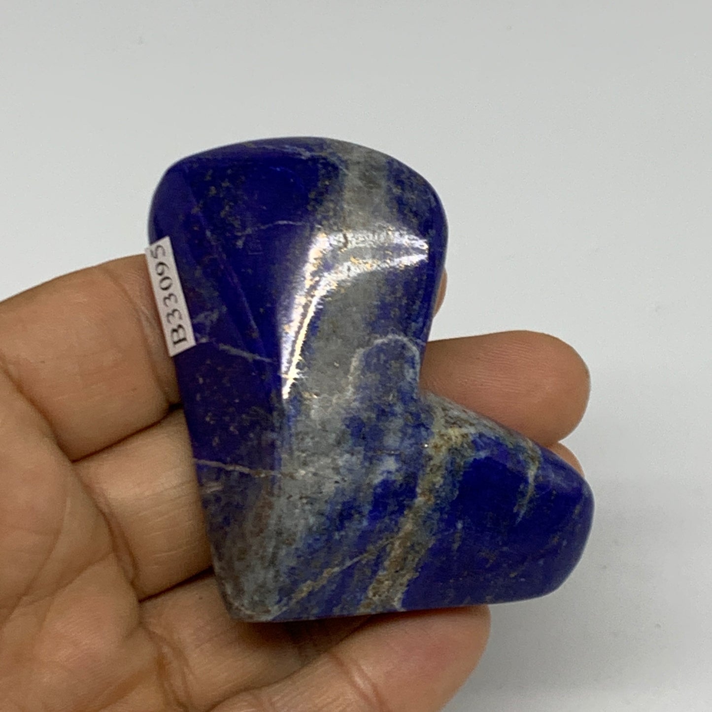 78.4g, 2.3"x1.9"x0.8",  Natural Freeform Lapis Lazuli from Afghanistan, B33095