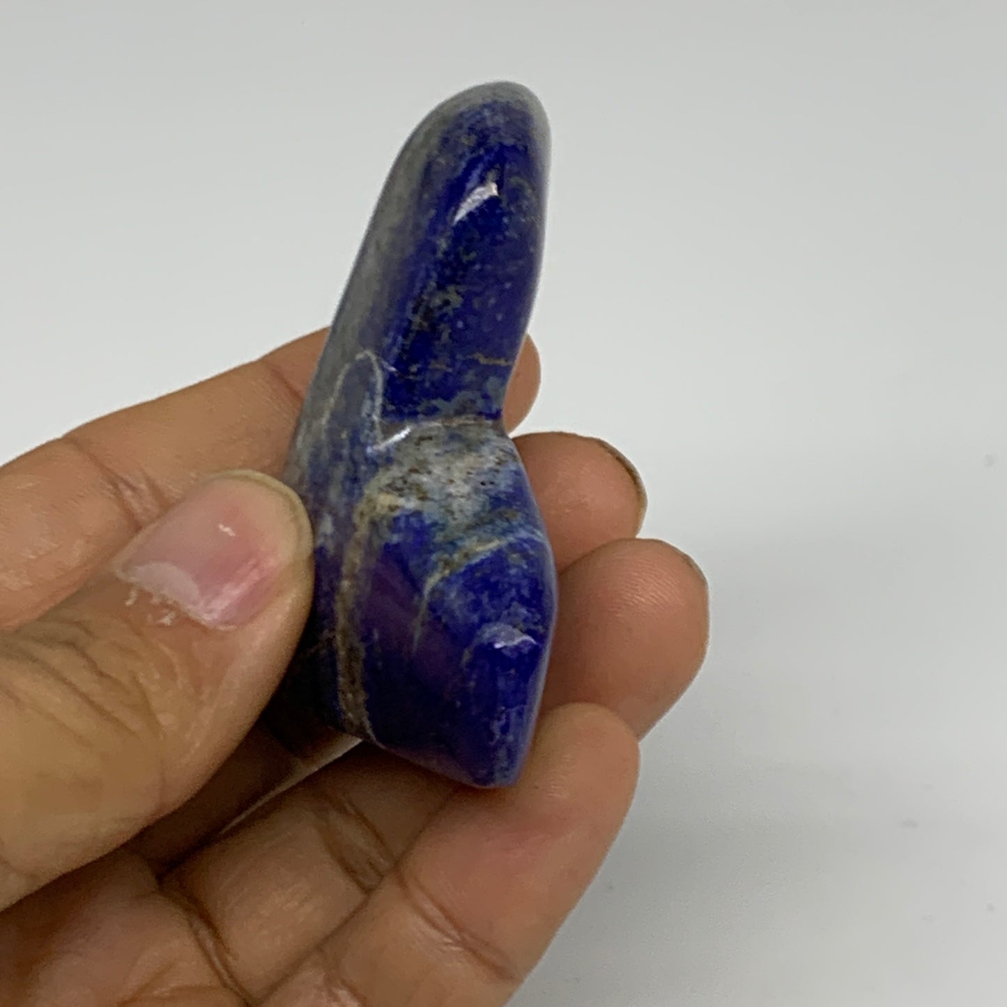 78.4g, 2.3"x1.9"x0.8",  Natural Freeform Lapis Lazuli from Afghanistan, B33095