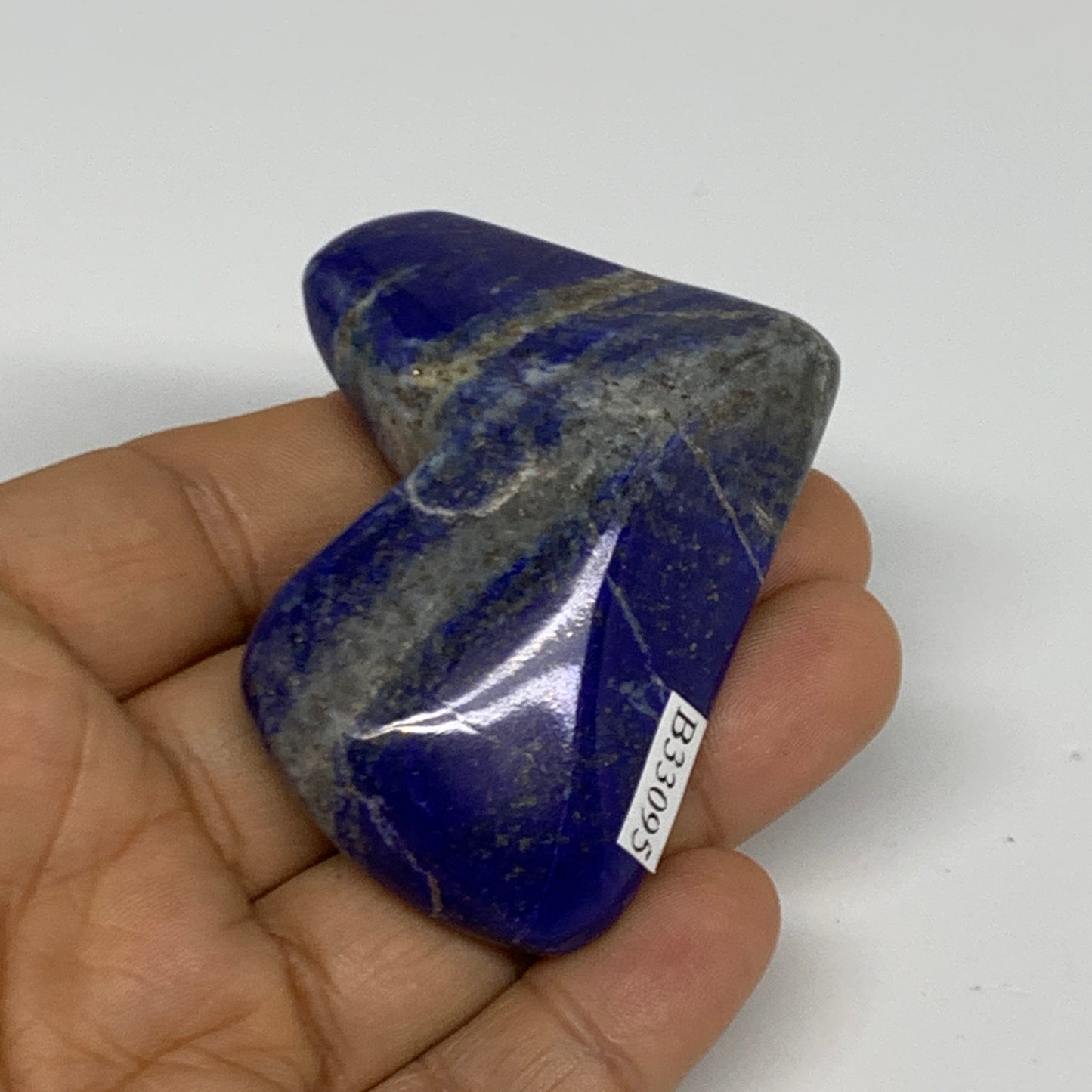78.4g, 2.3"x1.9"x0.8",  Natural Freeform Lapis Lazuli from Afghanistan, B33095
