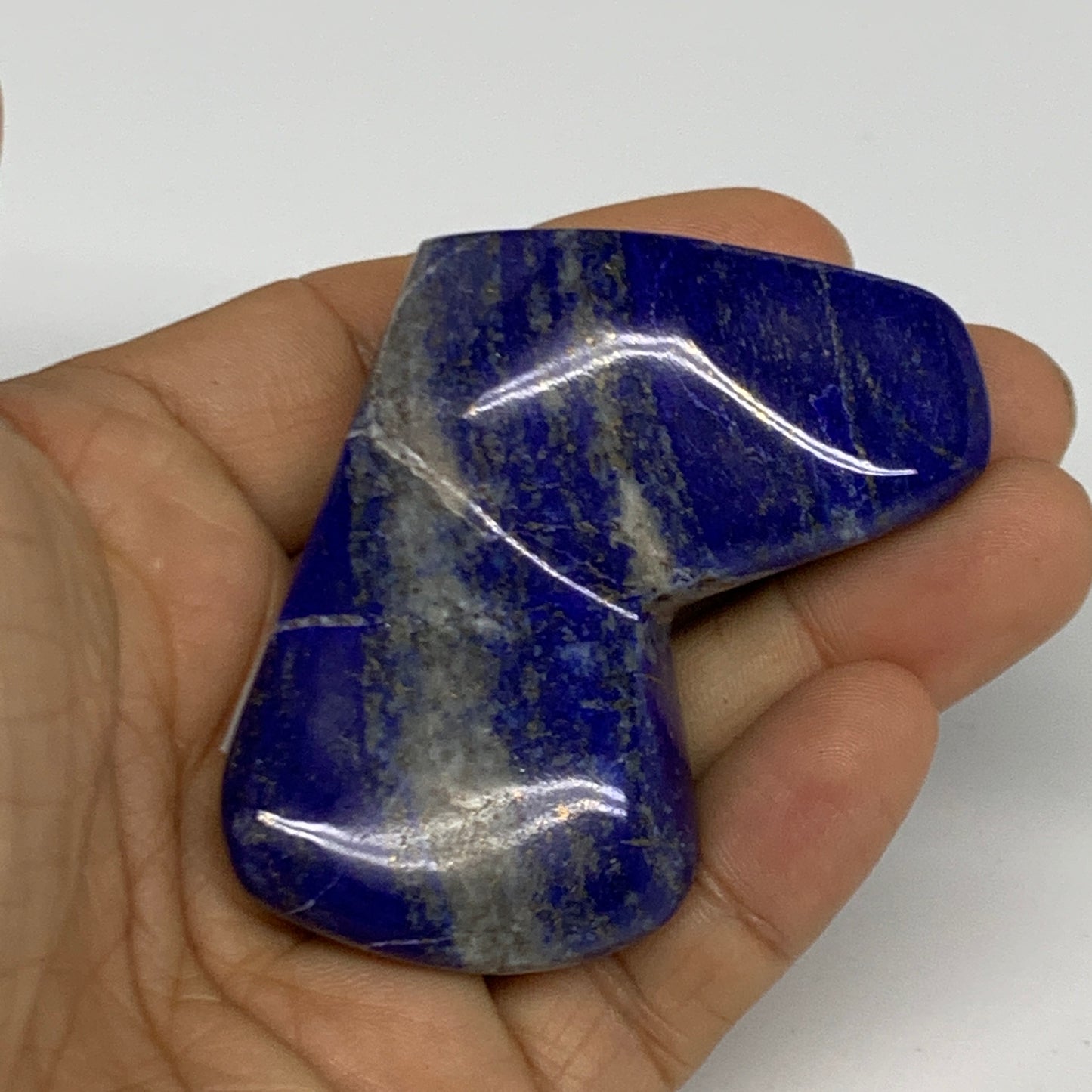 78.4g, 2.3"x1.9"x0.8",  Natural Freeform Lapis Lazuli from Afghanistan, B33095