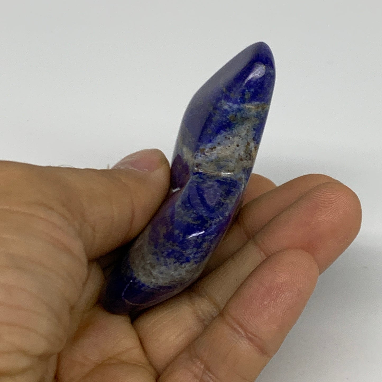 78.4g, 2.3"x1.9"x0.8",  Natural Freeform Lapis Lazuli from Afghanistan, B33095
