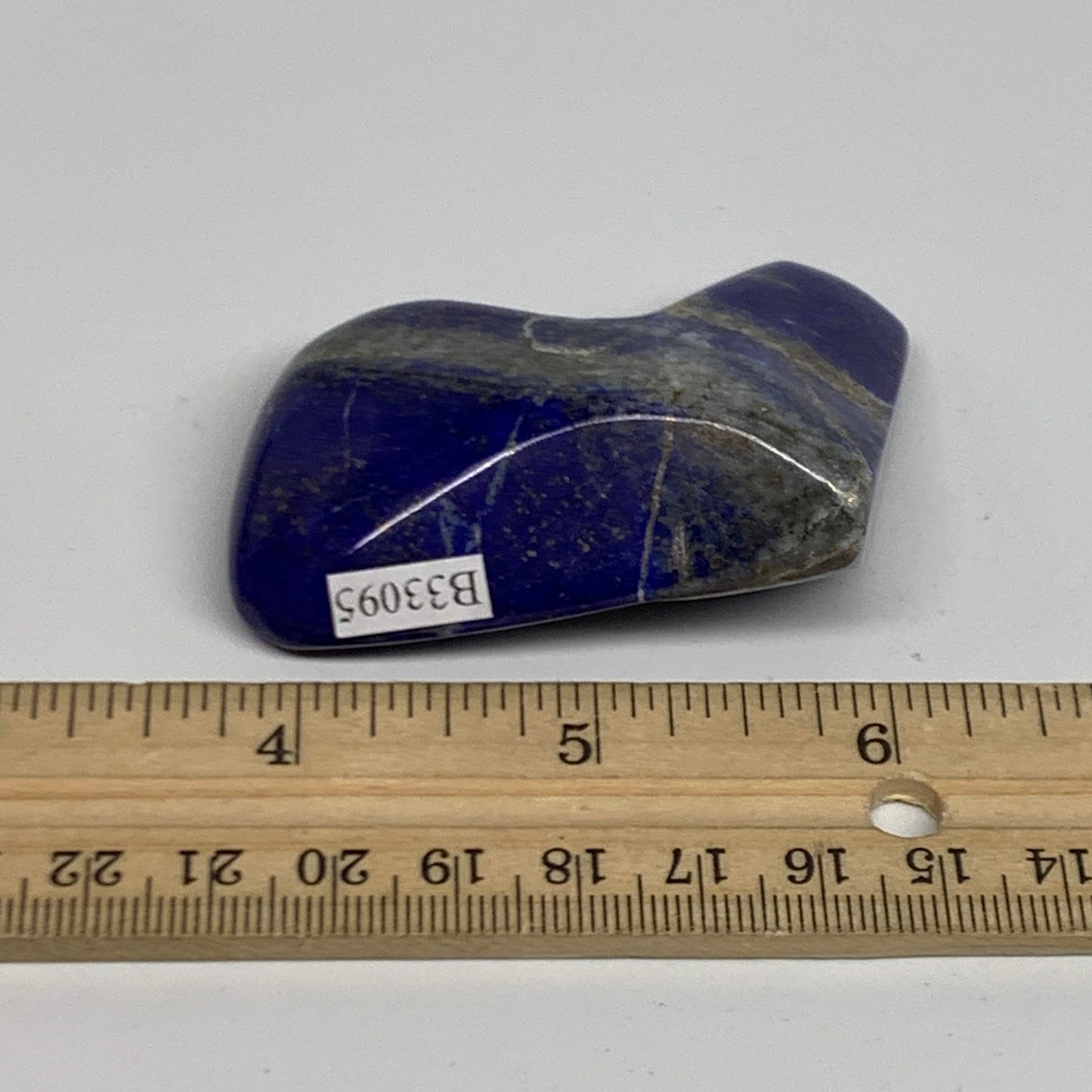 78.4g, 2.3"x1.9"x0.8",  Natural Freeform Lapis Lazuli from Afghanistan, B33095