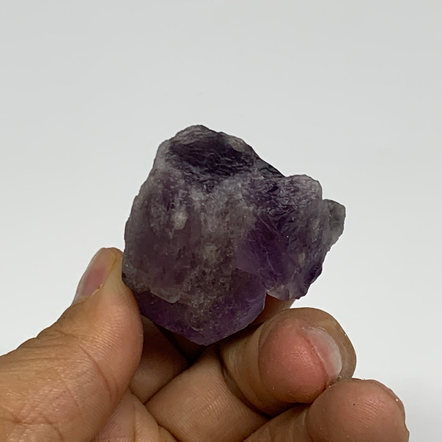 58g, 2.1"x1.5"x1.1", Amethyst Point Polished Rough lower part, B32407