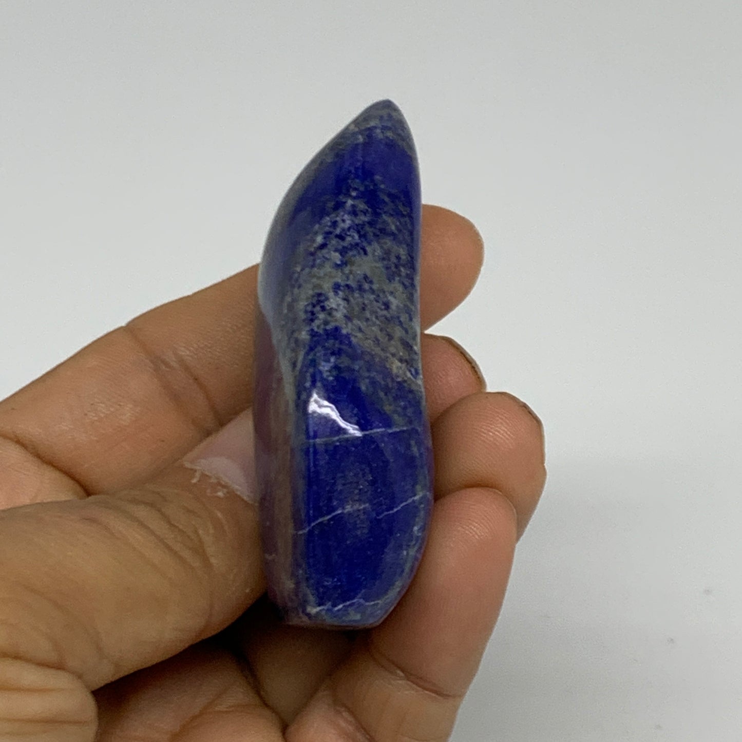 62.9g, 2.5"x1.5"x0.7",  Natural Freeform Lapis Lazuli from Afghanistan, B33098