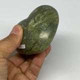 0.57 lbs, 2.7"x3"x1.4", Natural Untreated Green Quartz Crystal Heart Reiki, B309