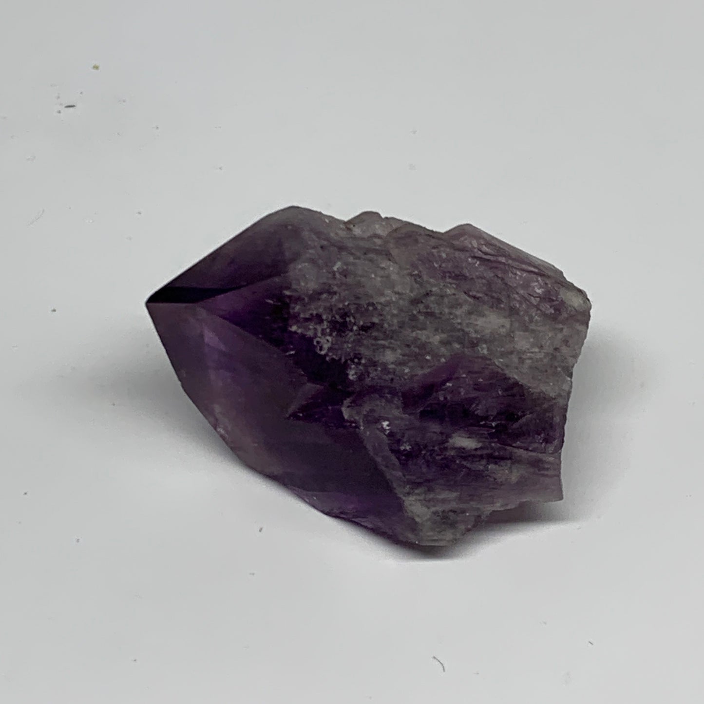 58g, 2.1"x1.5"x1.1", Amethyst Point Polished Rough lower part, B32407