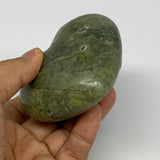0.57 lbs, 2.7"x3"x1.4", Natural Untreated Green Quartz Crystal Heart Reiki, B309
