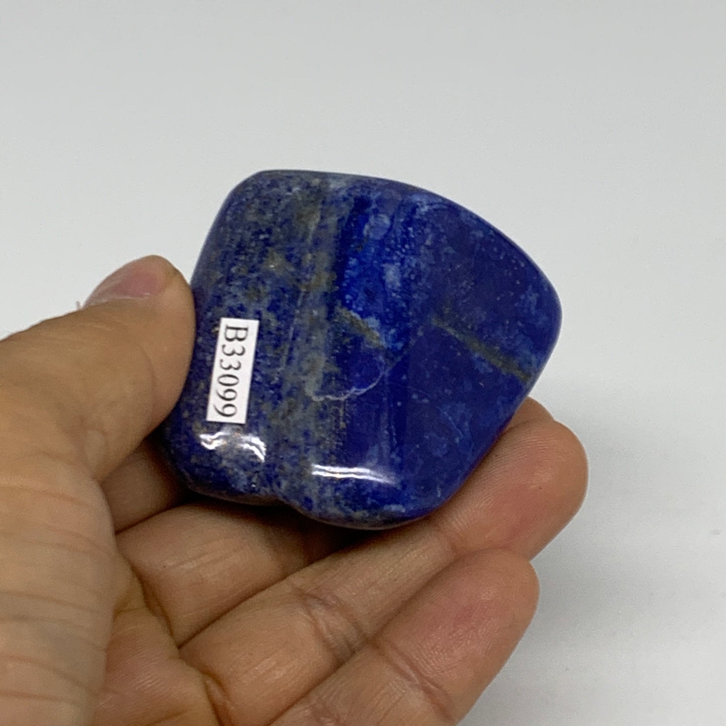 101.6g, 2"x1.9"x1",  Natural Freeform Lapis Lazuli from Afghanistan, B33099