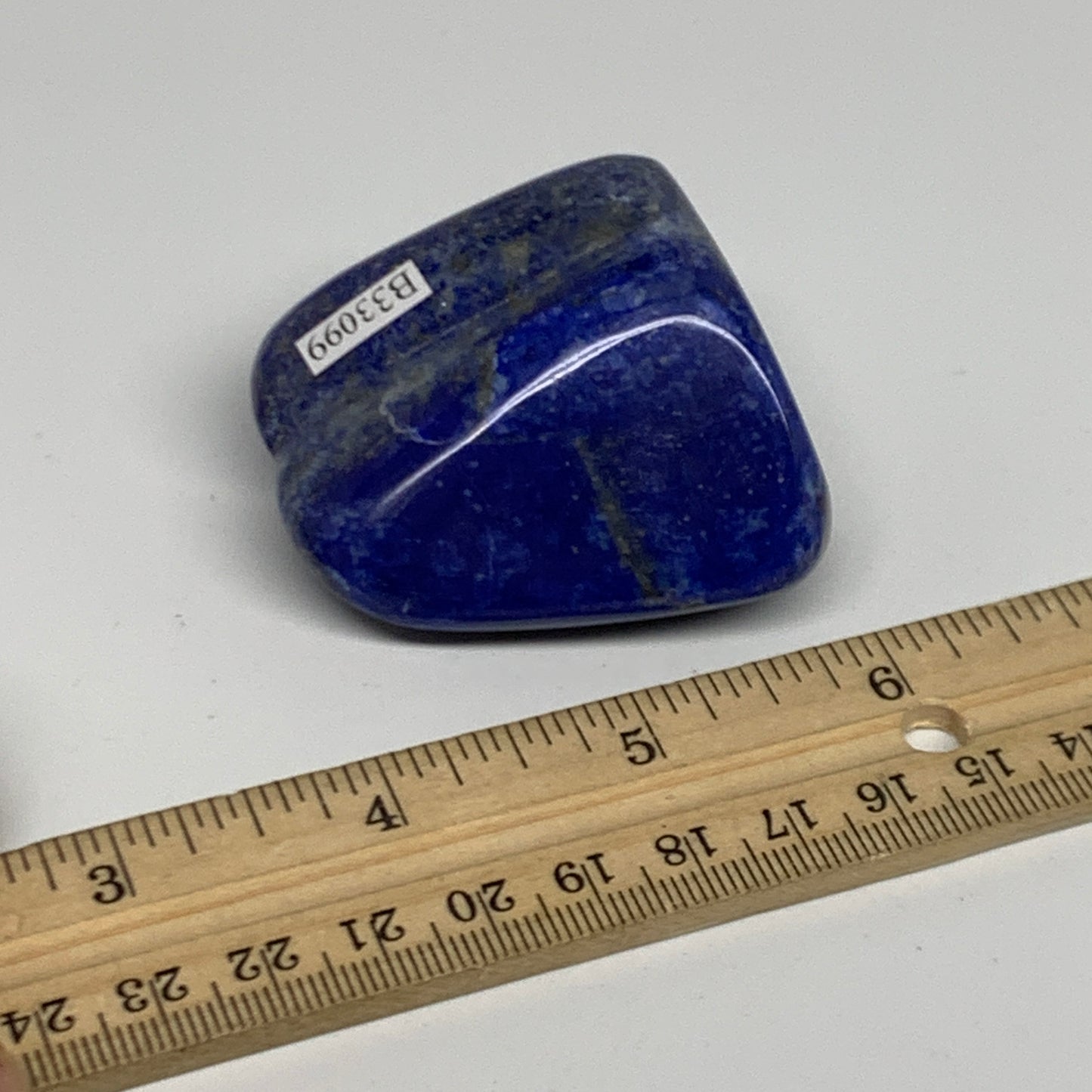 101.6g, 2"x1.9"x1",  Natural Freeform Lapis Lazuli from Afghanistan, B33099