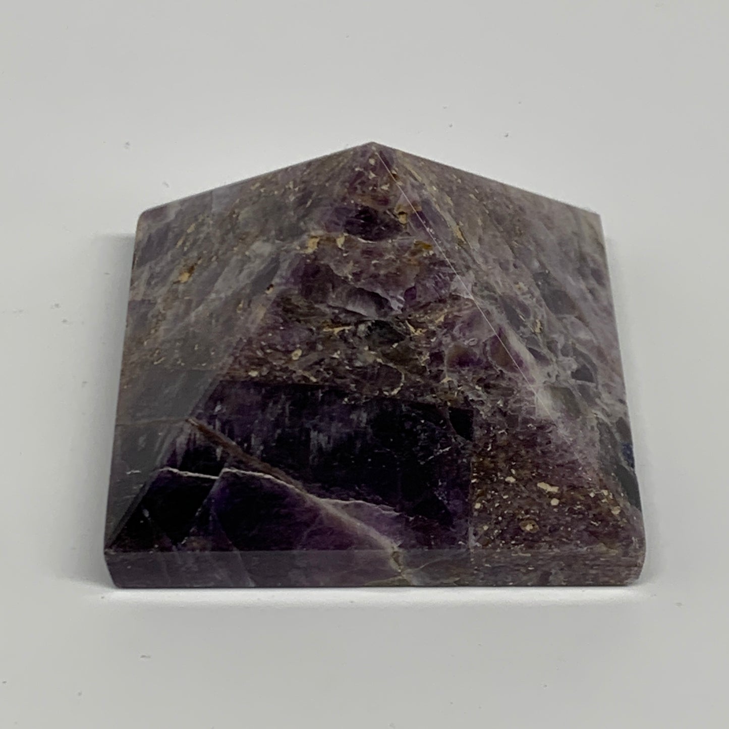 0.42 lbs, 1.7"x2.4"x2.5", Dream Amethyst Pyramid Gemstone, Polished Gemstone, B3