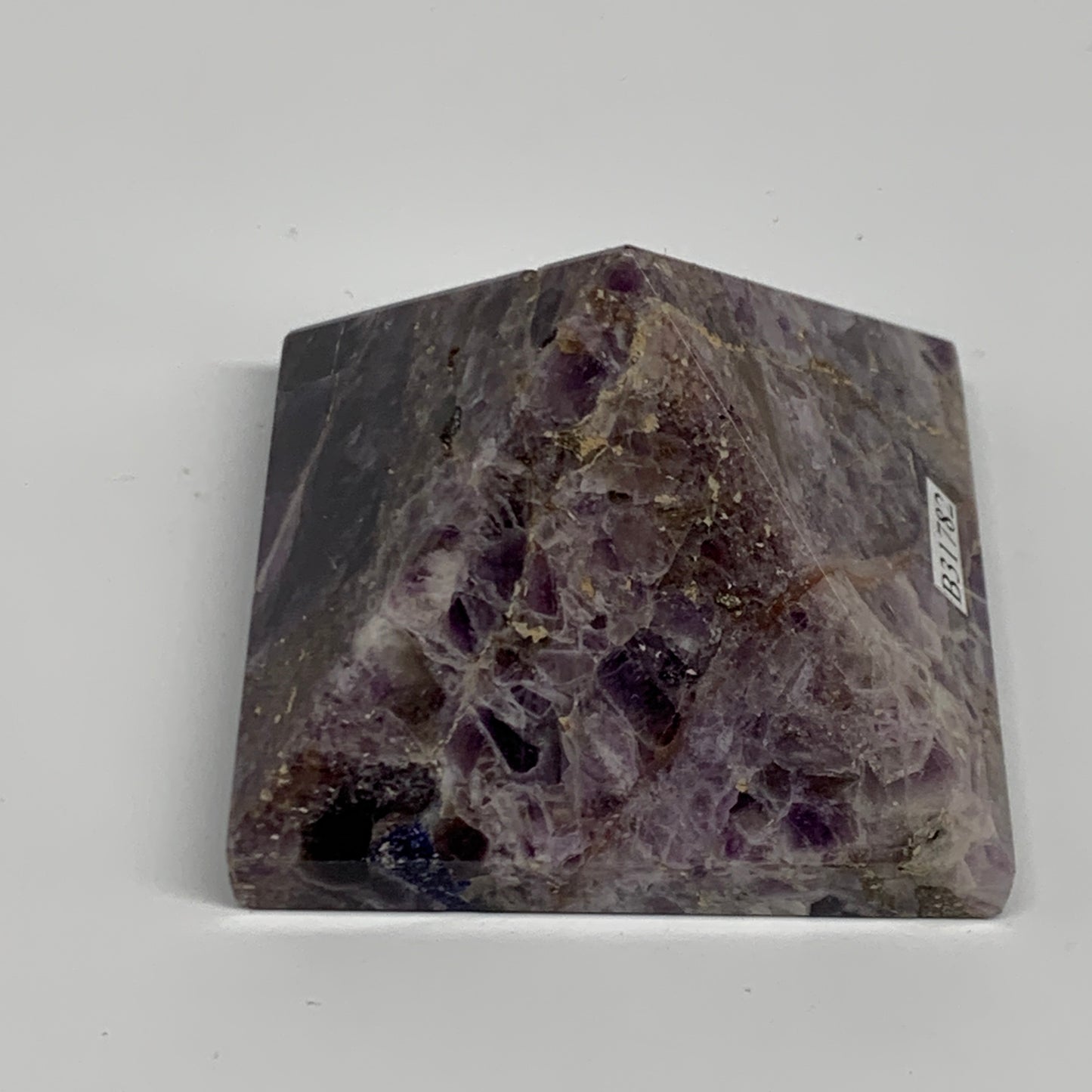 0.42 lbs, 1.7"x2.4"x2.5", Dream Amethyst Pyramid Gemstone, Polished Gemstone, B3