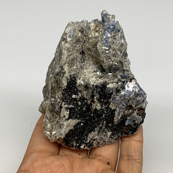 325.3g, 3.3"x2.7"x2.4", Rough Raw Blue Kyanite Chunk Mineral @Brazil, B28767