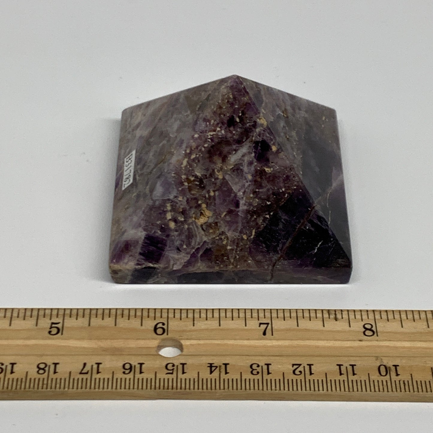 0.42 lbs, 1.7"x2.4"x2.5", Dream Amethyst Pyramid Gemstone, Polished Gemstone, B3