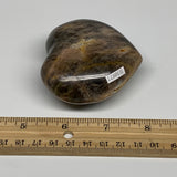 0.42 lbs, 2.5"x2.7"x1.3", Black Moonstone Heart Polished Crystal Home Decor, B30