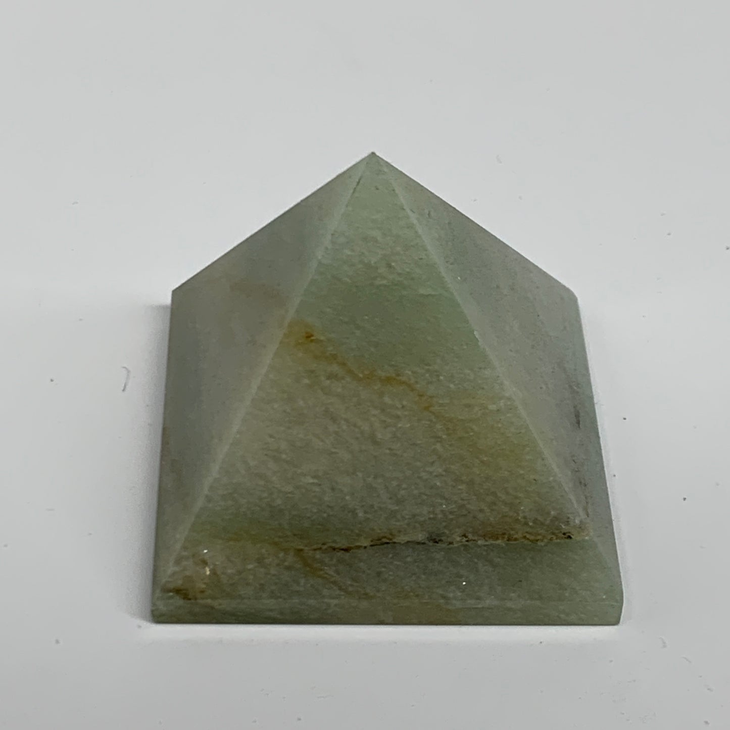 0.34 lbs, 1.9"x2.1", Green Aventurine Pyramid Gemstone,Healing Crystal, B31785