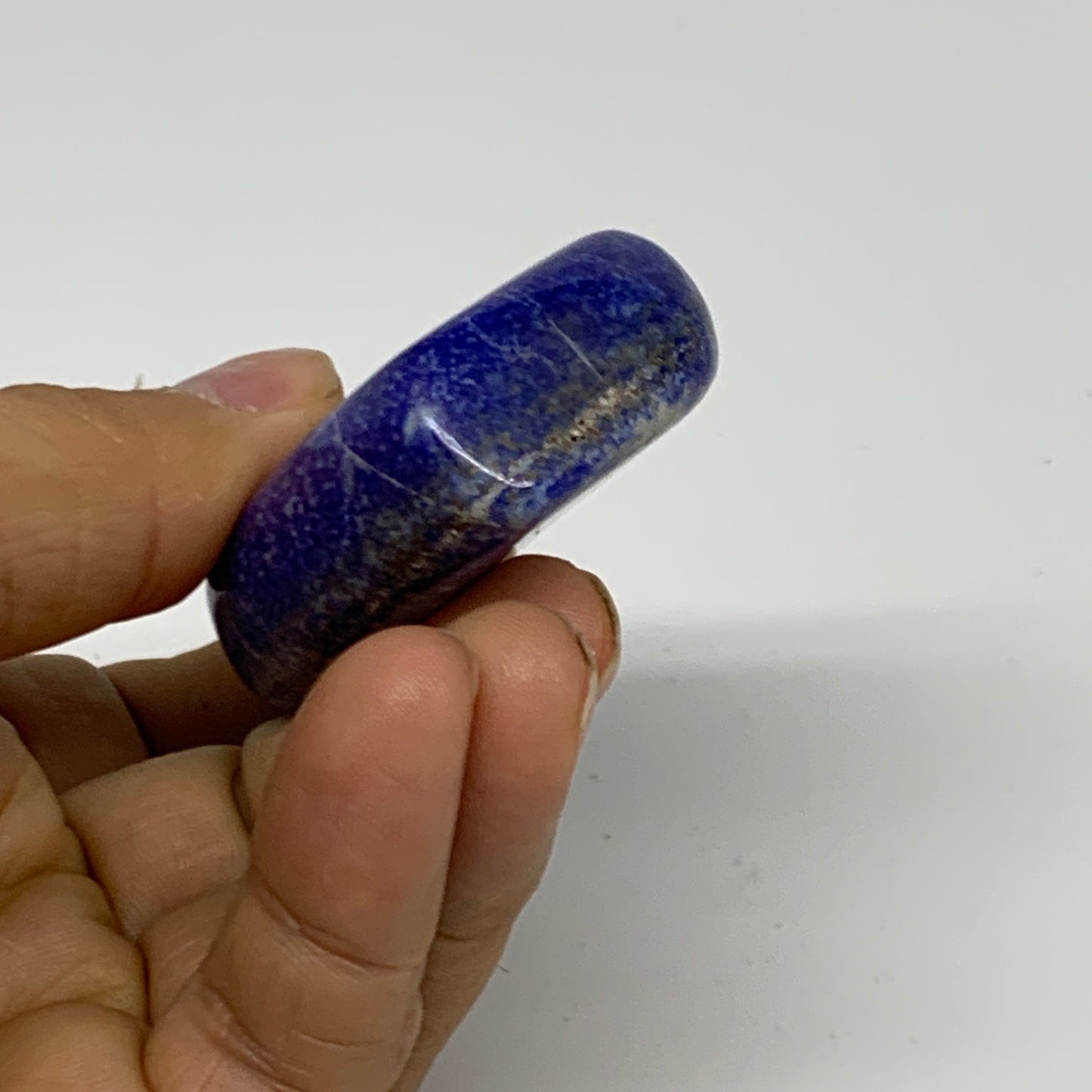 65.7g, 2.3"x1.3"x0.6",  Natural Freeform Lapis Lazuli from Afghanistan, B33106
