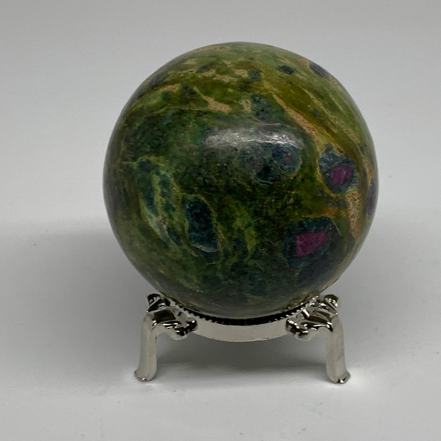 1 lbs, 2.6"(67mm), Zoisite with Ruby Sphere Sphere Ball Crystal, B25209