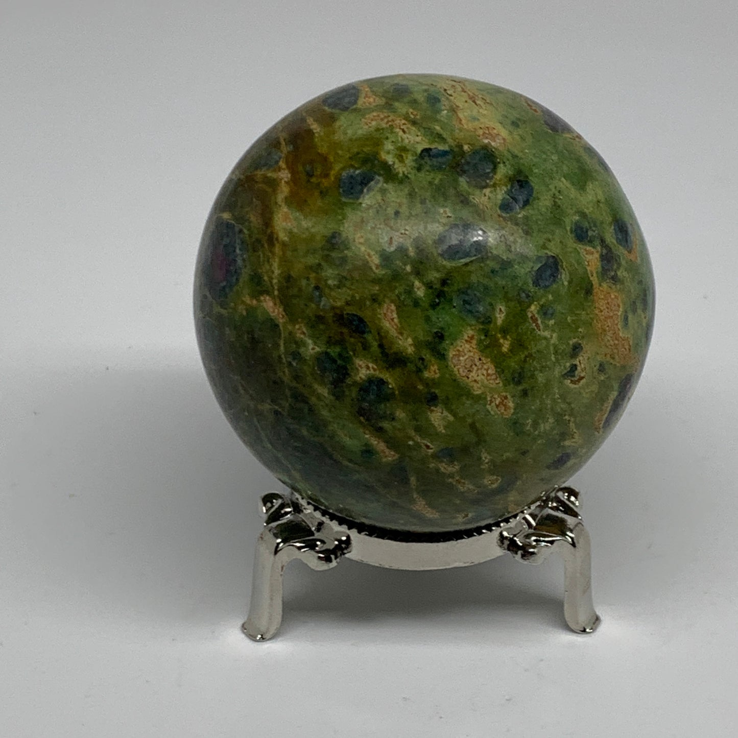 1 lbs, 2.6"(67mm), Zoisite with Ruby Sphere Sphere Ball Crystal, B25209