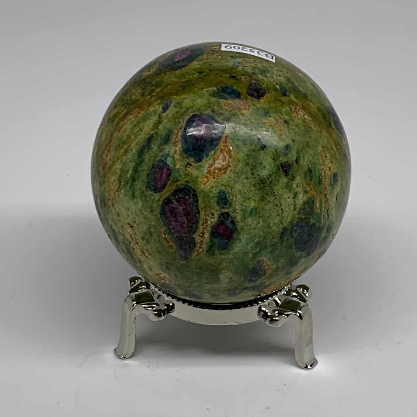 1 lbs, 2.6"(67mm), Zoisite with Ruby Sphere Sphere Ball Crystal, B25209